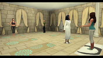 The blissful simmers sims evelyn and eros spend the day fucking other people at the spa