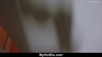 Step sis gets fucked and cum covered by bro and he's got the pics to prove it myhotsis
