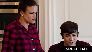 Wild milf fucks hormonal stepson