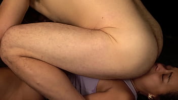 My stepsister loves my hairy bush on her face and deepthroat me before a hard doggy xattlalust