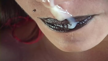 Hallows moans petite goth beauty gets fucked & facialled Hallows moans petite goth beauty gets fucked & facialled