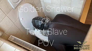 Golden Shower On Toilet Slave Pov thumbnail