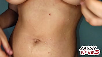 Teen girl playing with juicy grapes