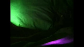 Jeanette blowing in the dark