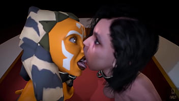 Ahsokatano and second sister blow fat cock
