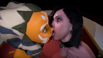 Ahsokatano and second sister blow fat cock