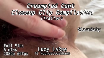 Creampied cunt closeup clip compilation