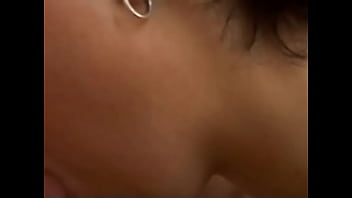 Young brunette loves having her mouth full of every inch of a strong fat cock