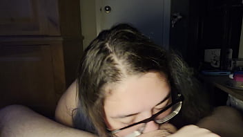 Tit fuck and face fuck huge white cock