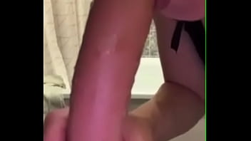 Stepmom masturbates her pussy in the bathroom