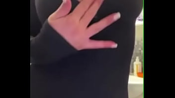 Stepmom masturbates her pussy in the bathroom