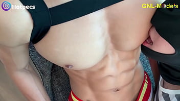 Muscle Amateur Guys Gets Pecs Worship And Nipple Play thumbnail