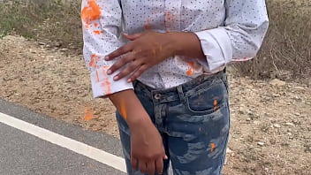 Corporate lady worker fucked by collegue when she asked for lift