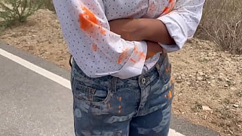 Corporate lady worker fucked by collegue when she asked for lift