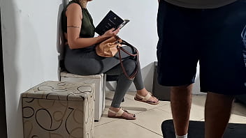 Flash Of Dick In The Dentist's Waiting Room And She Groped It thumbnail