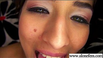 Solo girl get to orgams with all kind of sex toys video 22