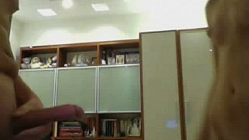 Fine blonde girlfriend deepthroat on webcam