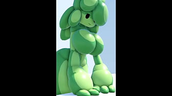 Cute and sexy slime girl