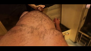 Pov brunette blowjob & rough fuck