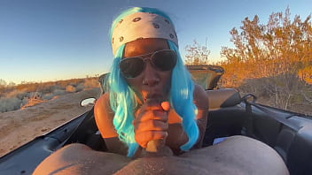 Blue hair lesbian secretly likes dick