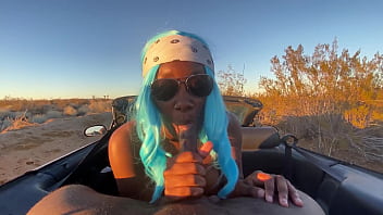 Blue hair lesbian secretly likes dick