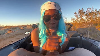 Blue hair lesbian secretly likes dick