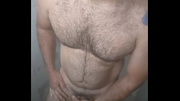 Hide jerkingoff in the shower and cumming over my leg