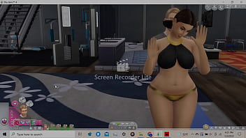 Big booty girl hugged from behind nudged up against window by the strength of her ex's bulge