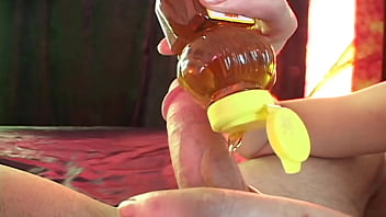 Sticky situation black belt babe deepthroat & rimjob