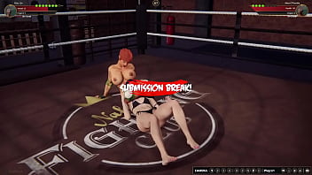Xiao vs aine nf3d female mma combat ring