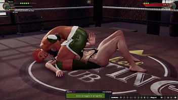 Xiao vs aine nf3d female mma combat ring
