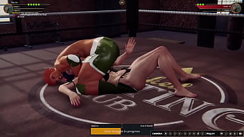 Xiao vs aine nf3d female mma combat ring