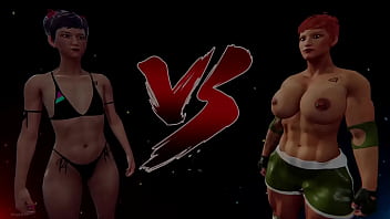 Xiao vs aine nf3d female mma combat ring