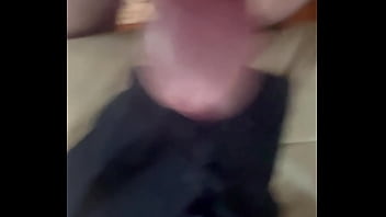 Morning wood stroke and cum shot