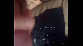 Morning wood stroke and cum shot