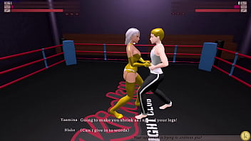 Blake vs yasmina kinky fight club femdom sexfight