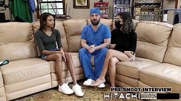 Freshman gets mandatory hitachi orgasm solana