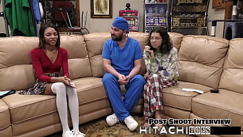 Freshman gets mandatory hitachi orgasm solana