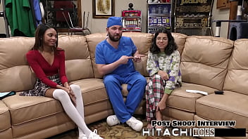 Freshman gets mandatory hitachi orgasm solana