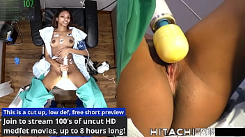 Freshman gets mandatory hitachi orgasm solana