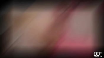 Pink pantyhose beauty she loves playing with her shaved pussy