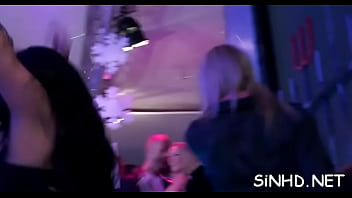 Attractive chicks are getting coarse bangings during fuckfest