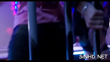 Attractive chicks are getting coarse bangings during fuckfest