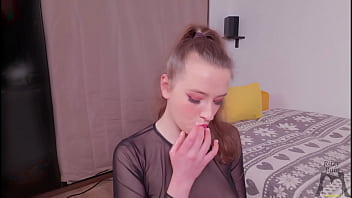 Ritzy rain train her mouth with huge toys deepthroat drooling and dripping saliva