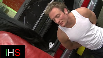 Beautiful brunette girl fucked very well by horny male