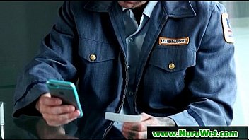 Gorgeous babe gives a nuru massage 27