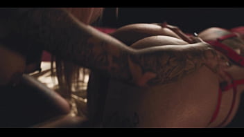 Two tattooed bisexual girls having a blast with bbc strapon