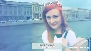 Redhead eva is a model who turns hardcore at the photoshoot