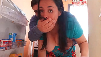 My stepmom gets fucked while trapped in the refrigerator