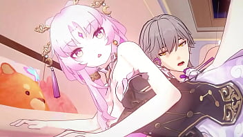 Honkai star rail caelus x fu xuan & qingque sex hentai 3d animation